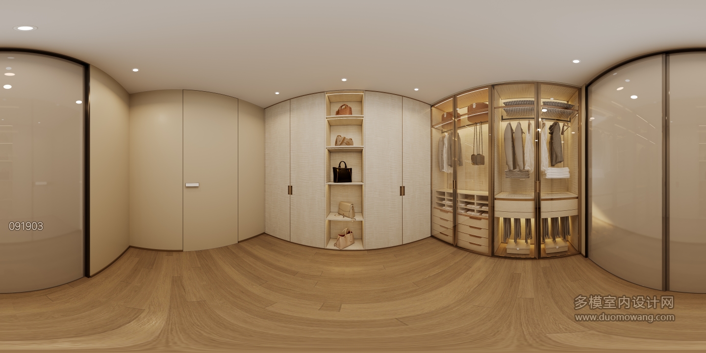 现代衣帽间