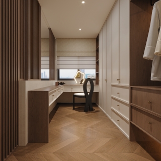 三楼卧室衣帽间