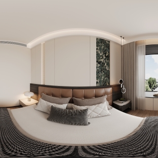 现代一楼主卧全景