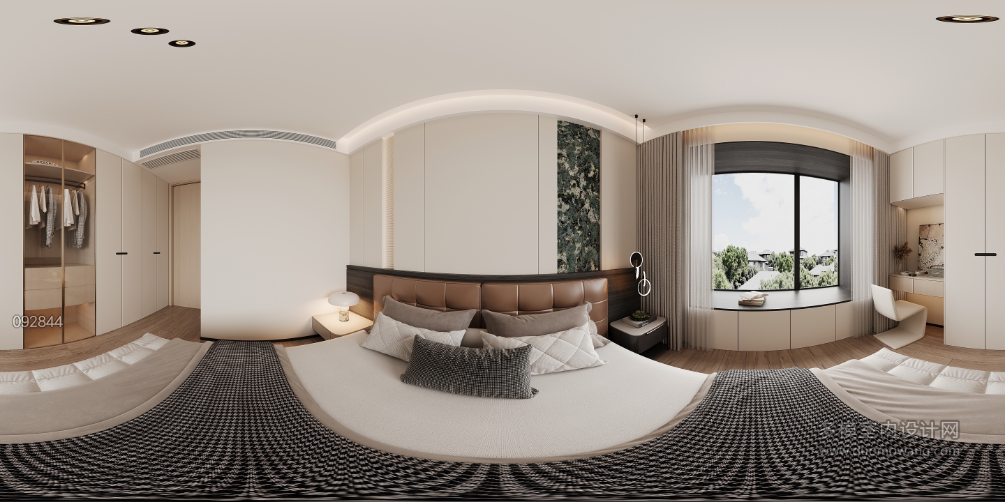 现代一楼主卧全景