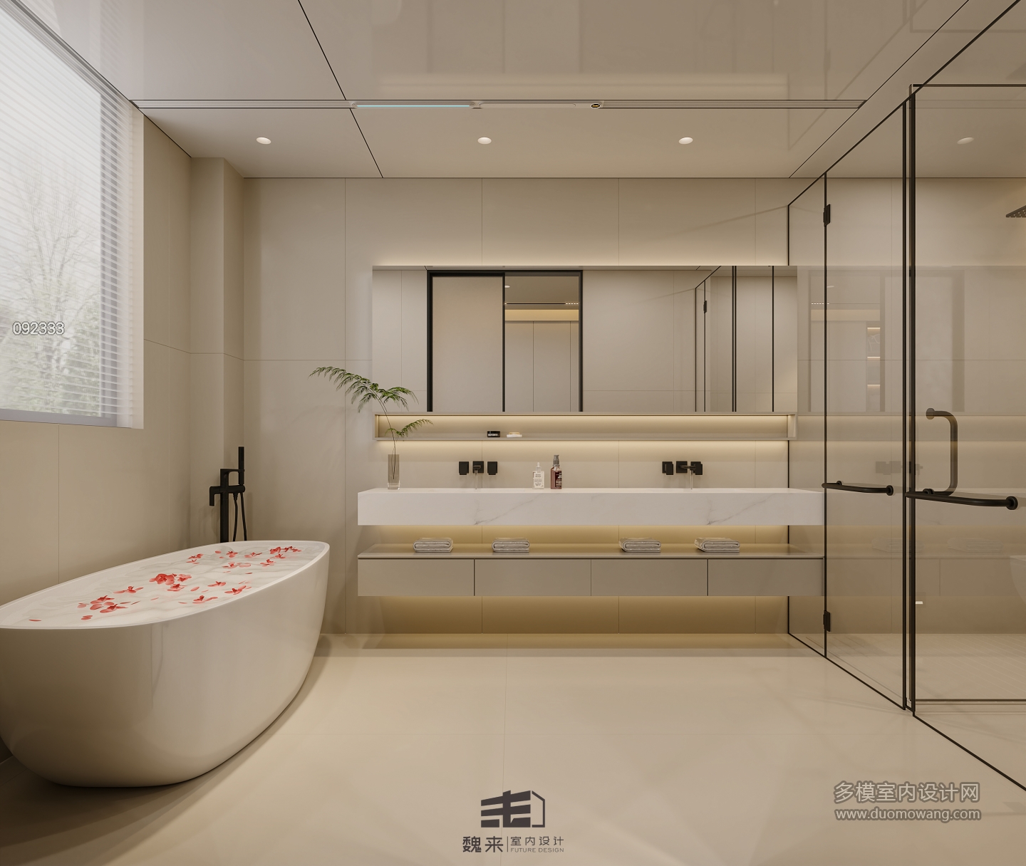 二层宋代中式卫生间特写