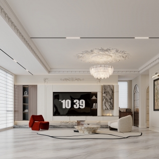 混搭电视背景特写