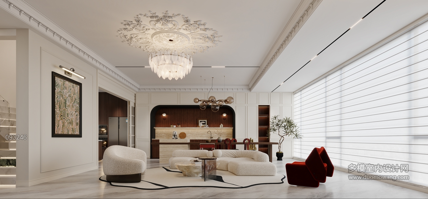 混搭沙发背景特写