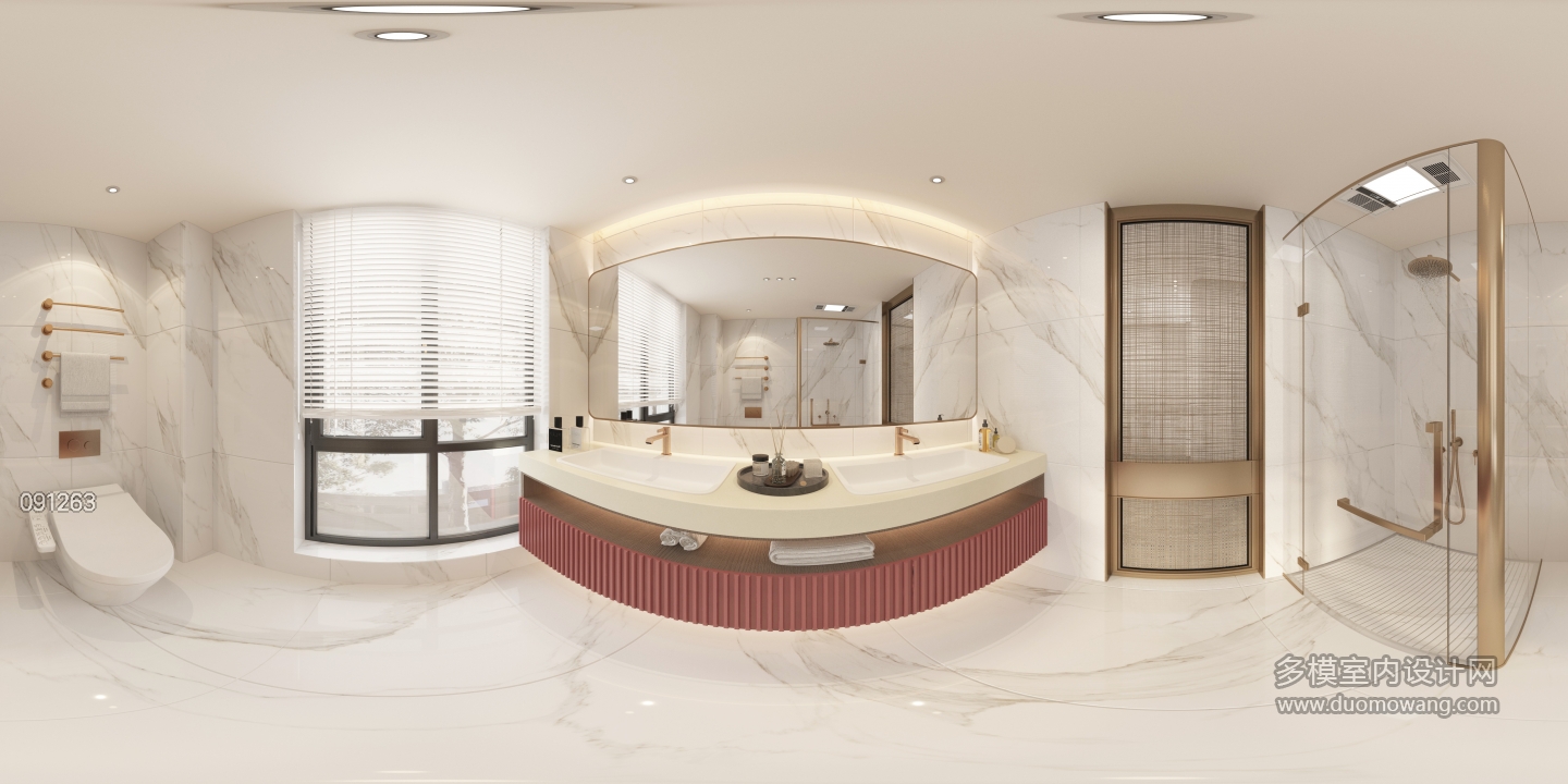 6_轻奢主卧卫生间全景_0000