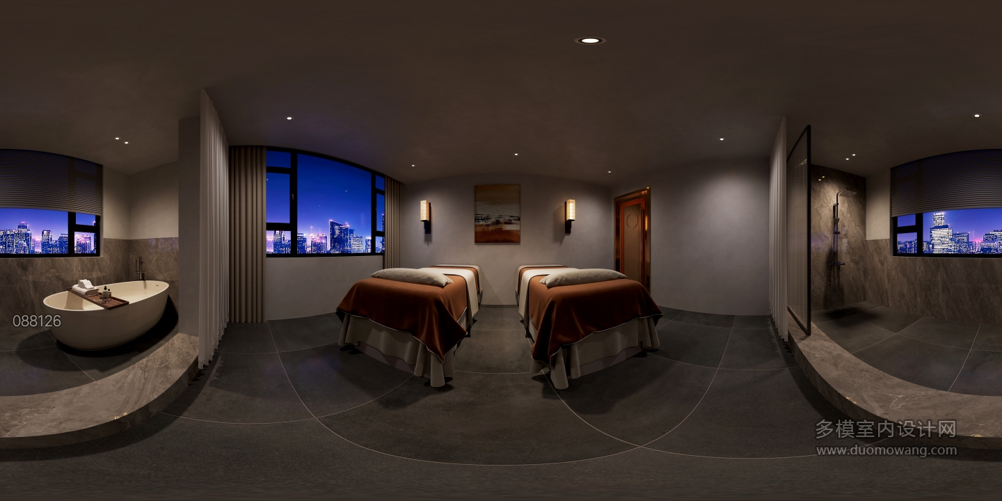 现代二楼洗澡室1