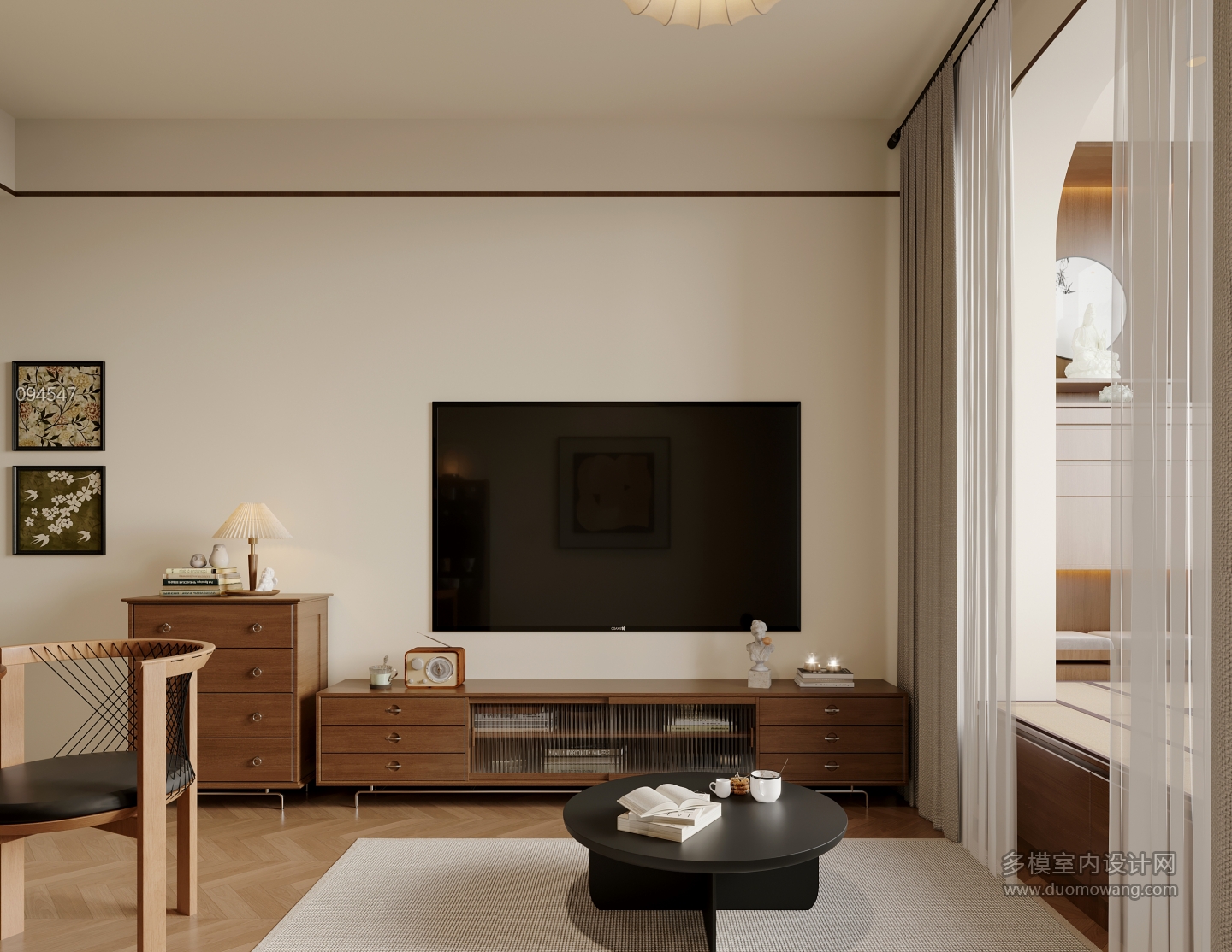 法式中古电视墙