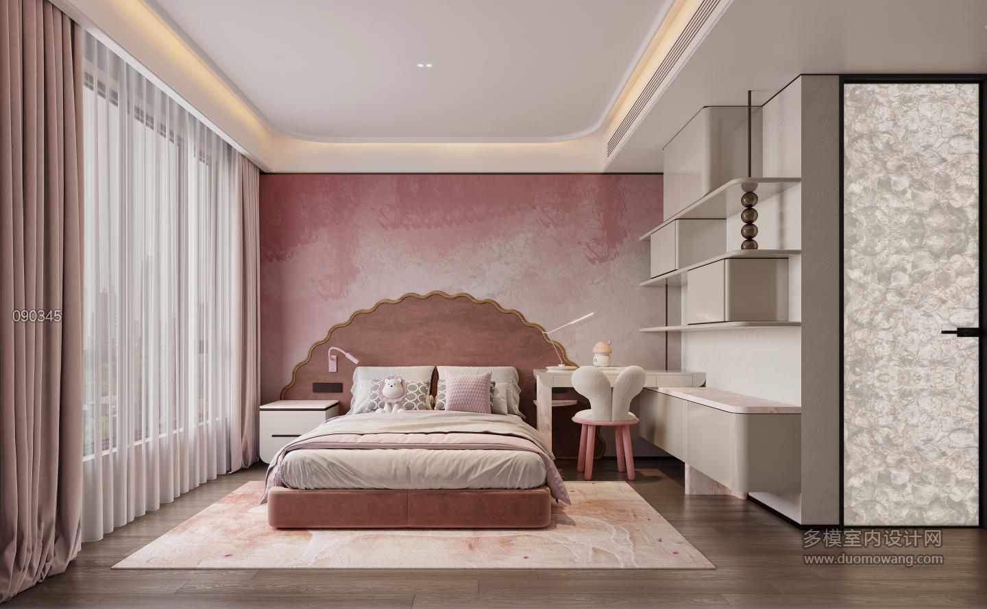 现代轻奢女孩房