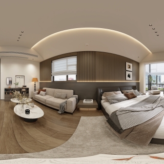 现代三楼主卧360