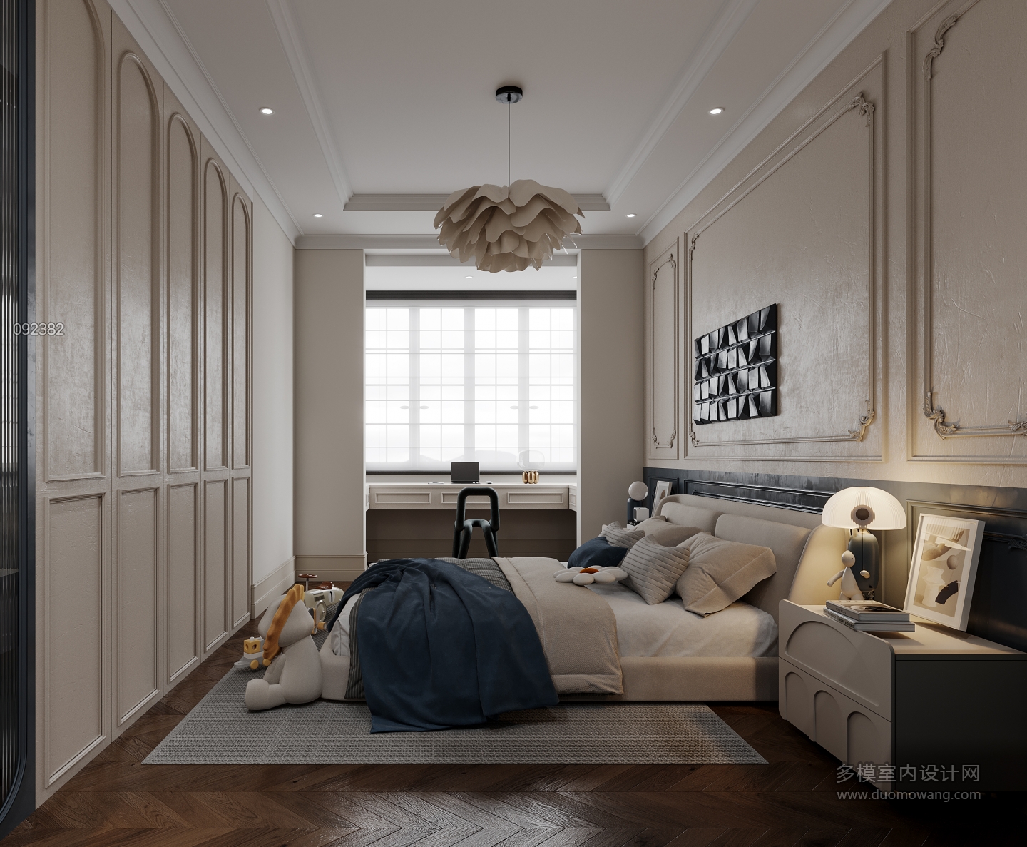 法式-二层卧室2特写