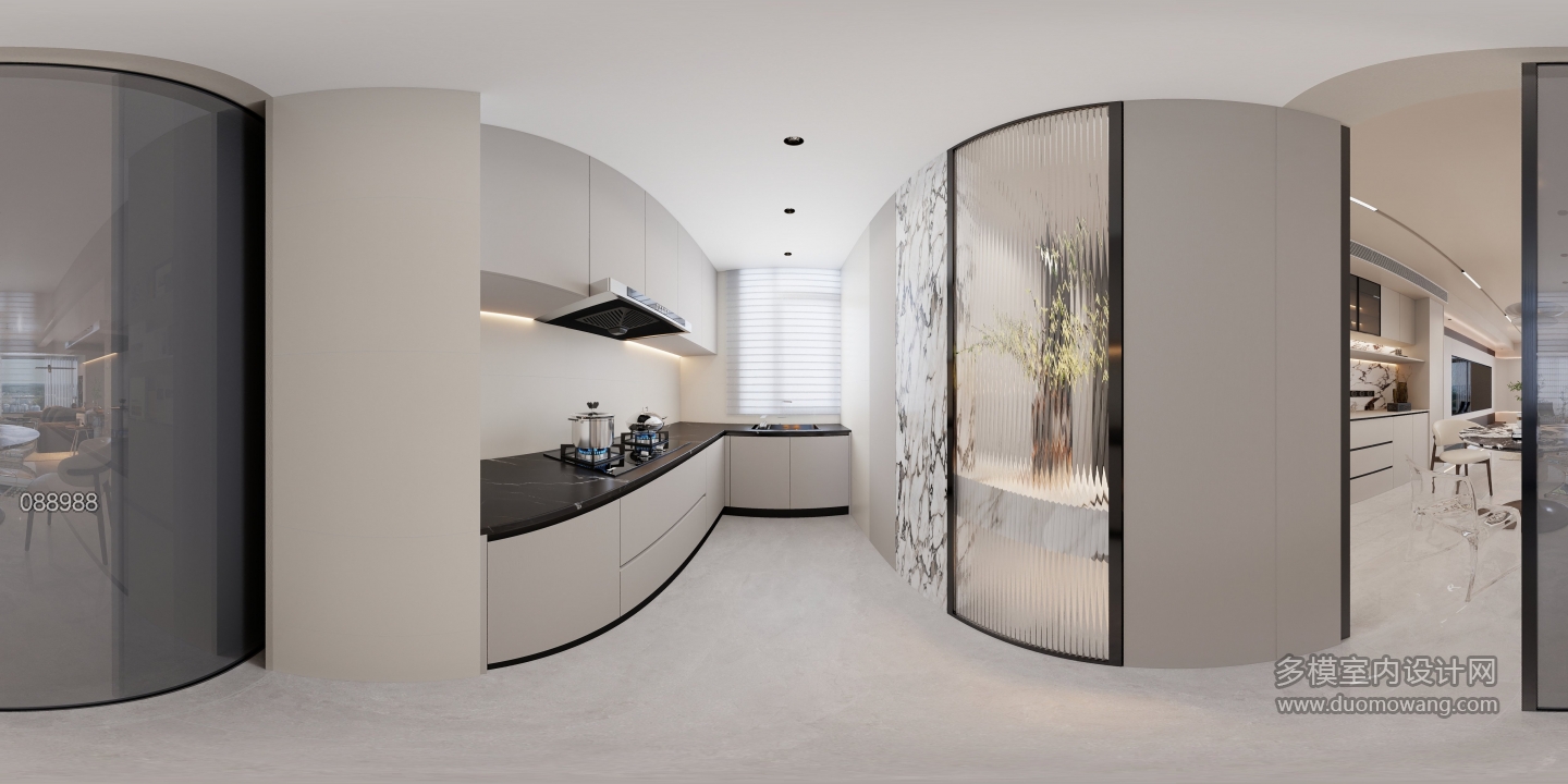 现代极简厨房