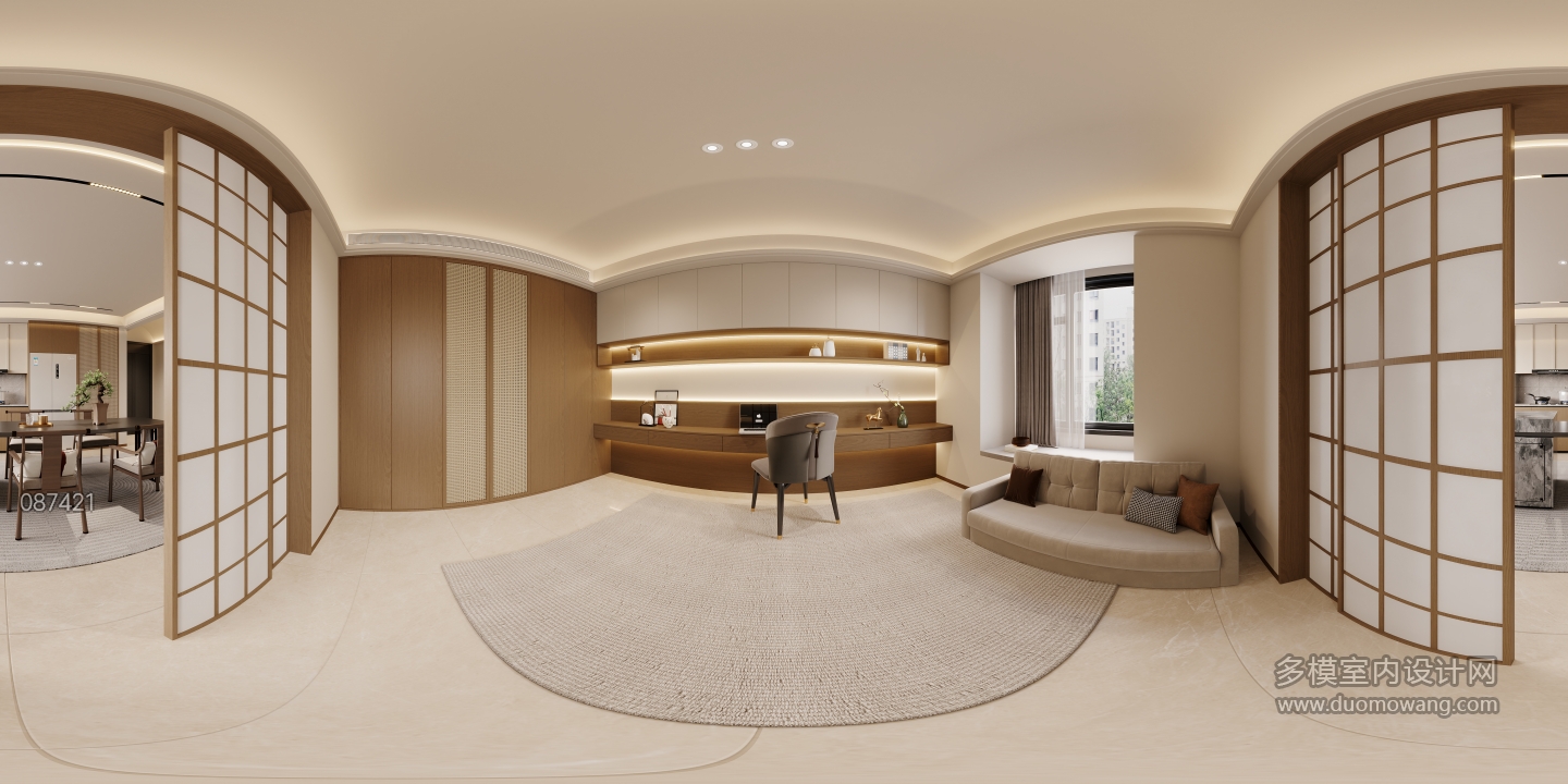 宋式一楼书房全景