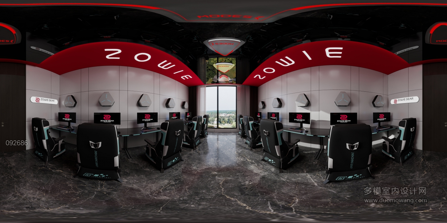 意式电竞室全景