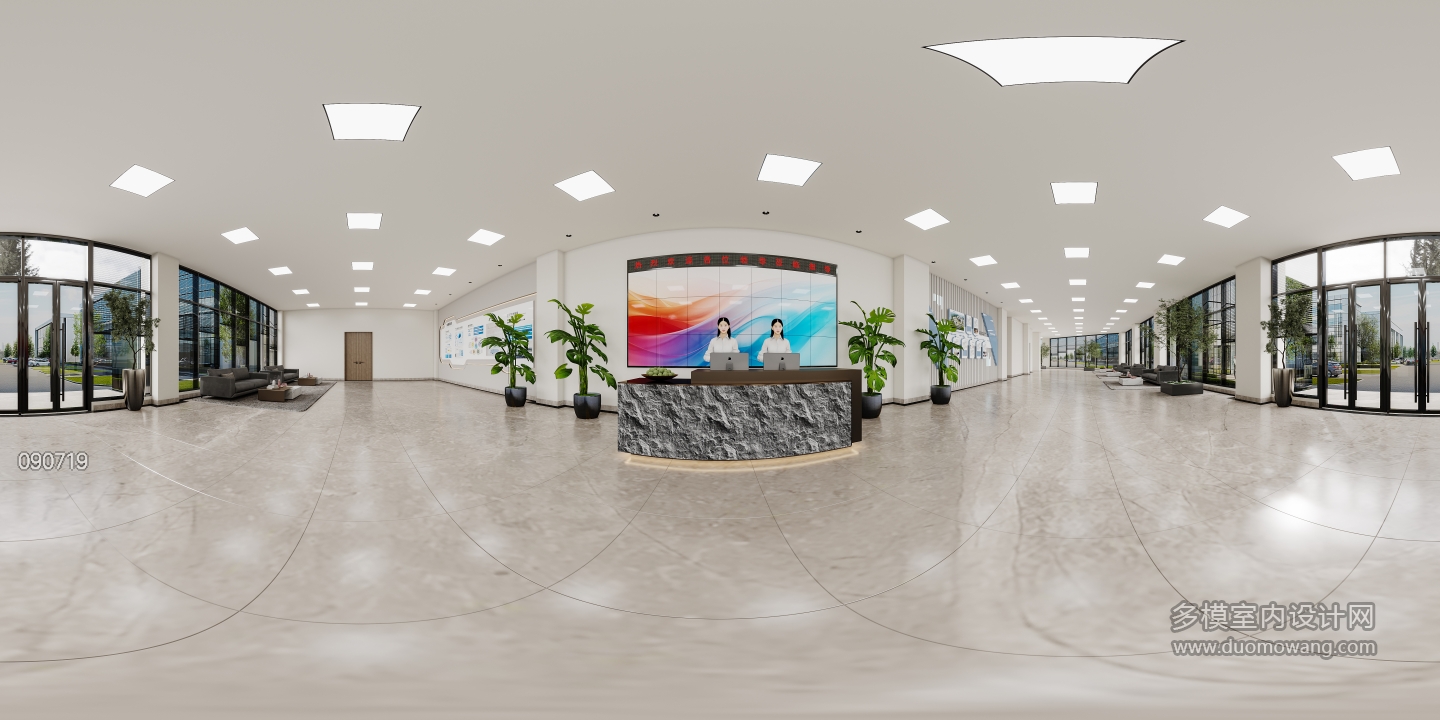 现代-大厅全景
