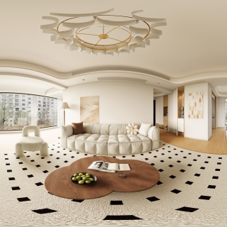 现代客餐厅全景