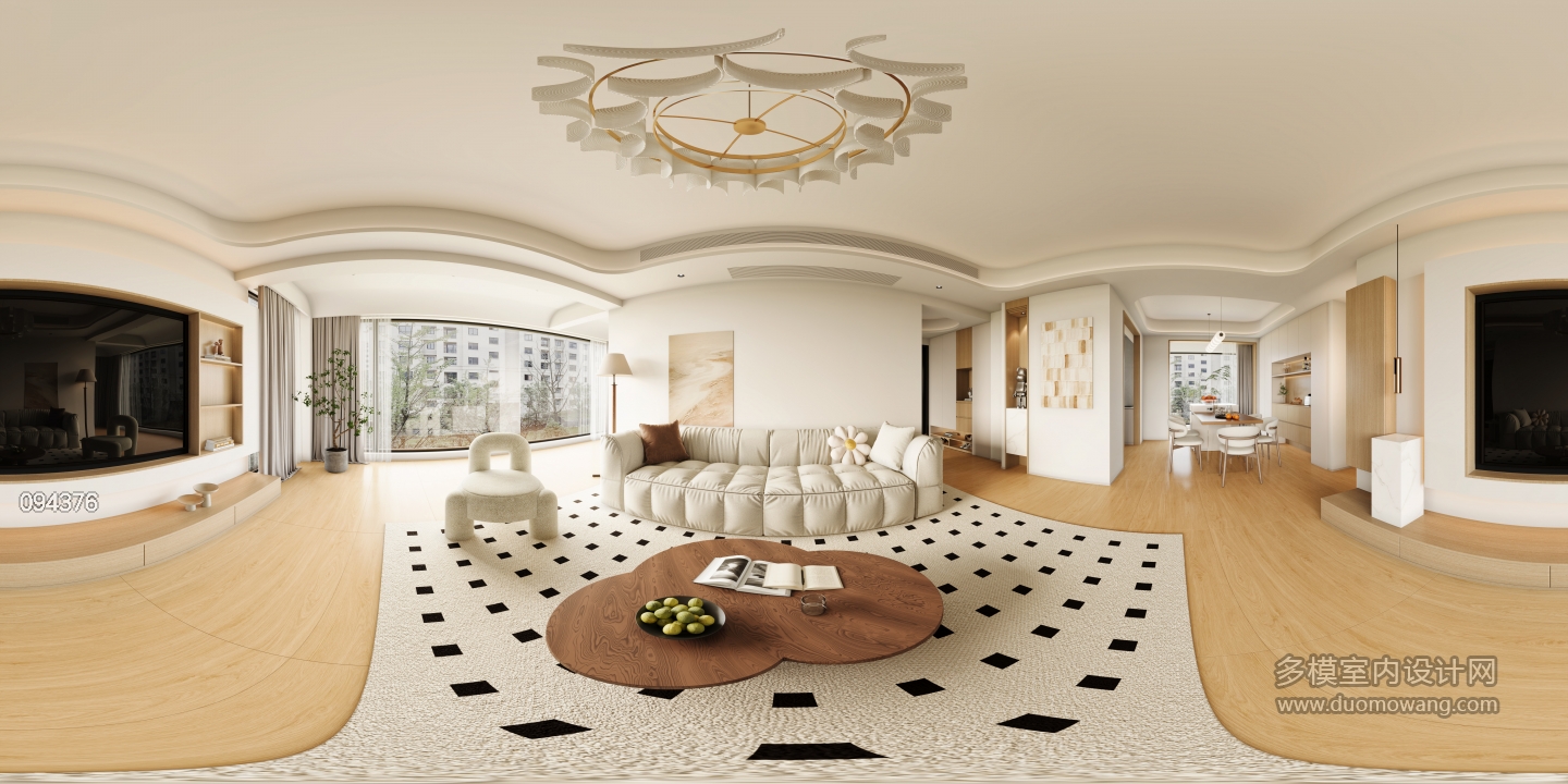 现代客餐厅全景