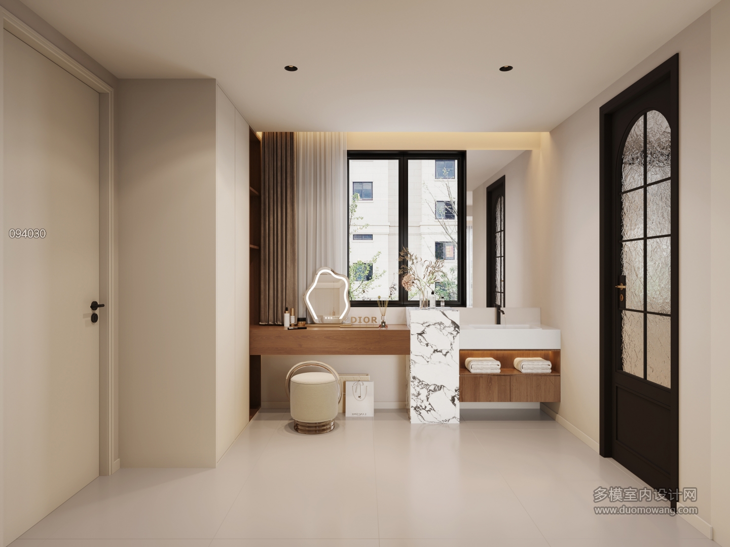 7现代中古风衣帽间单张