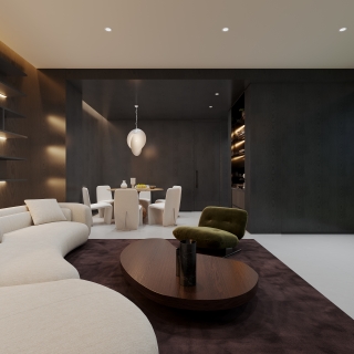 现代会所高尔夫球室二