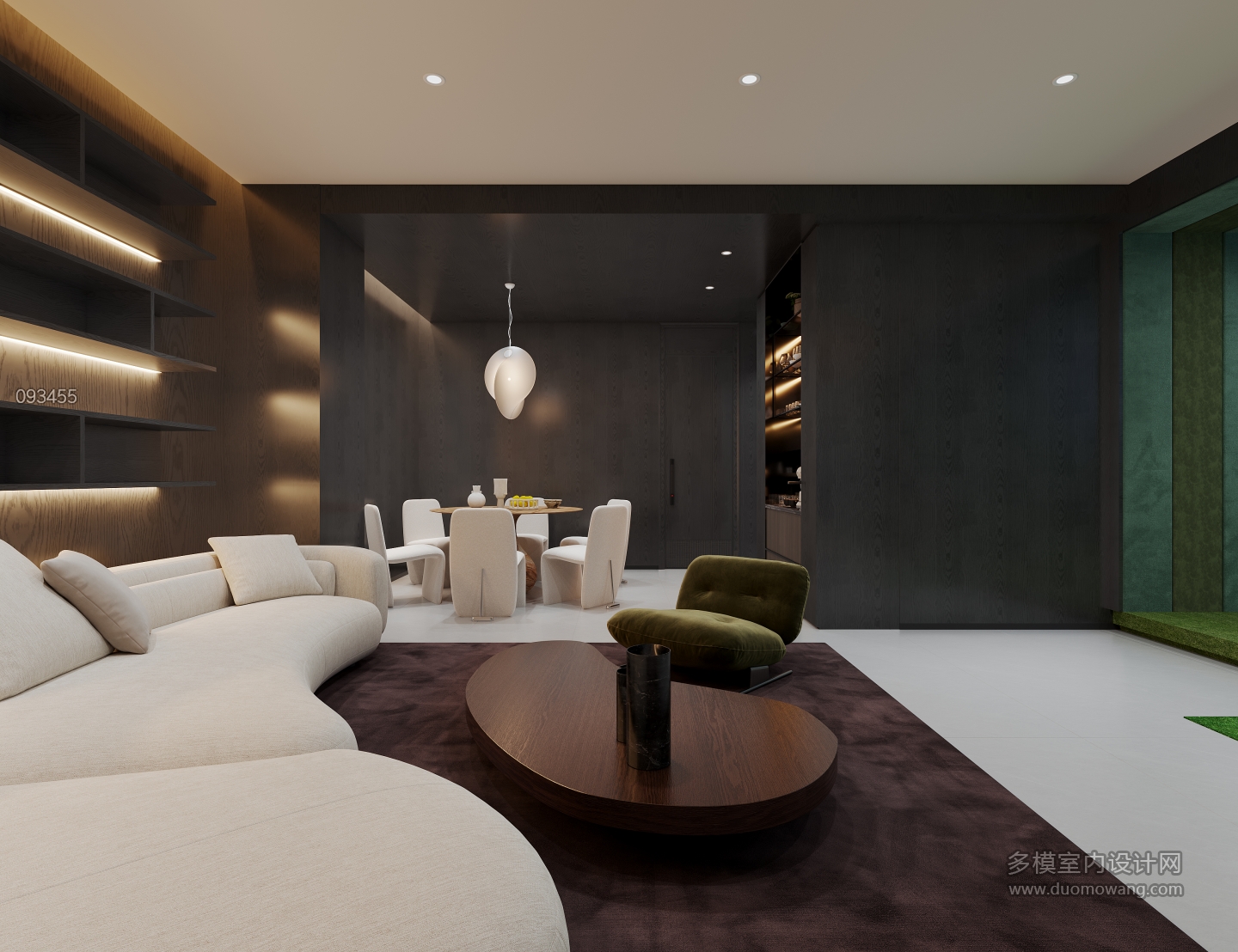 现代会所高尔夫球室二