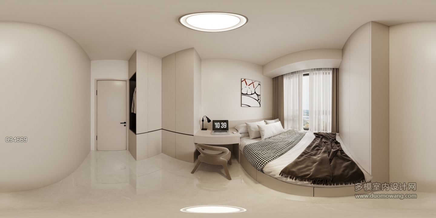 现代次卧2全景
