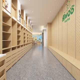 现代宠物店走廊单张-2