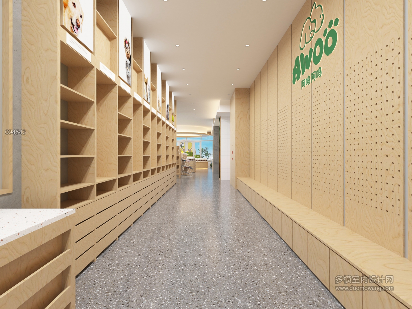 现代宠物店走廊单张-2