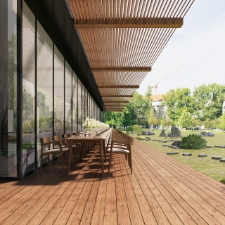 现代食堂室外 (1)