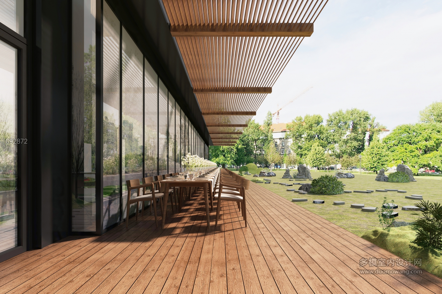 现代食堂室外 (1)