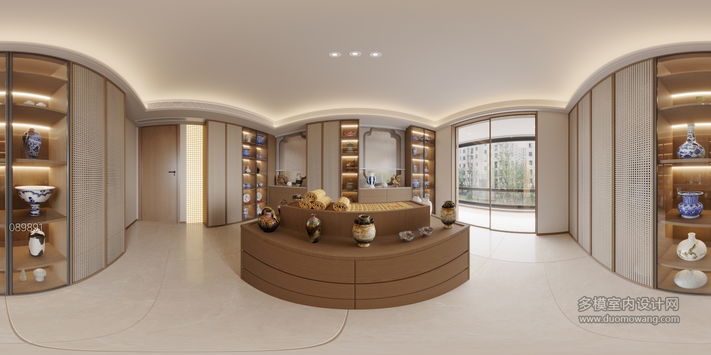 宋式二楼收藏室全景
