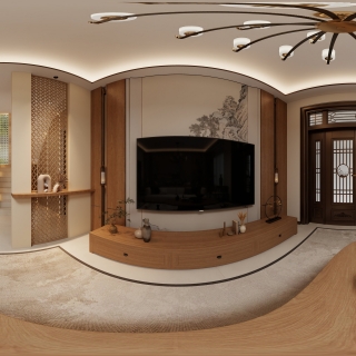 新中式一楼客厅