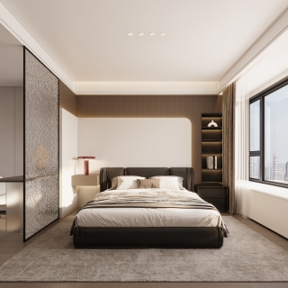 现代极简主卧