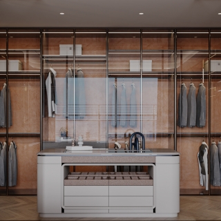 现代主卧衣帽间