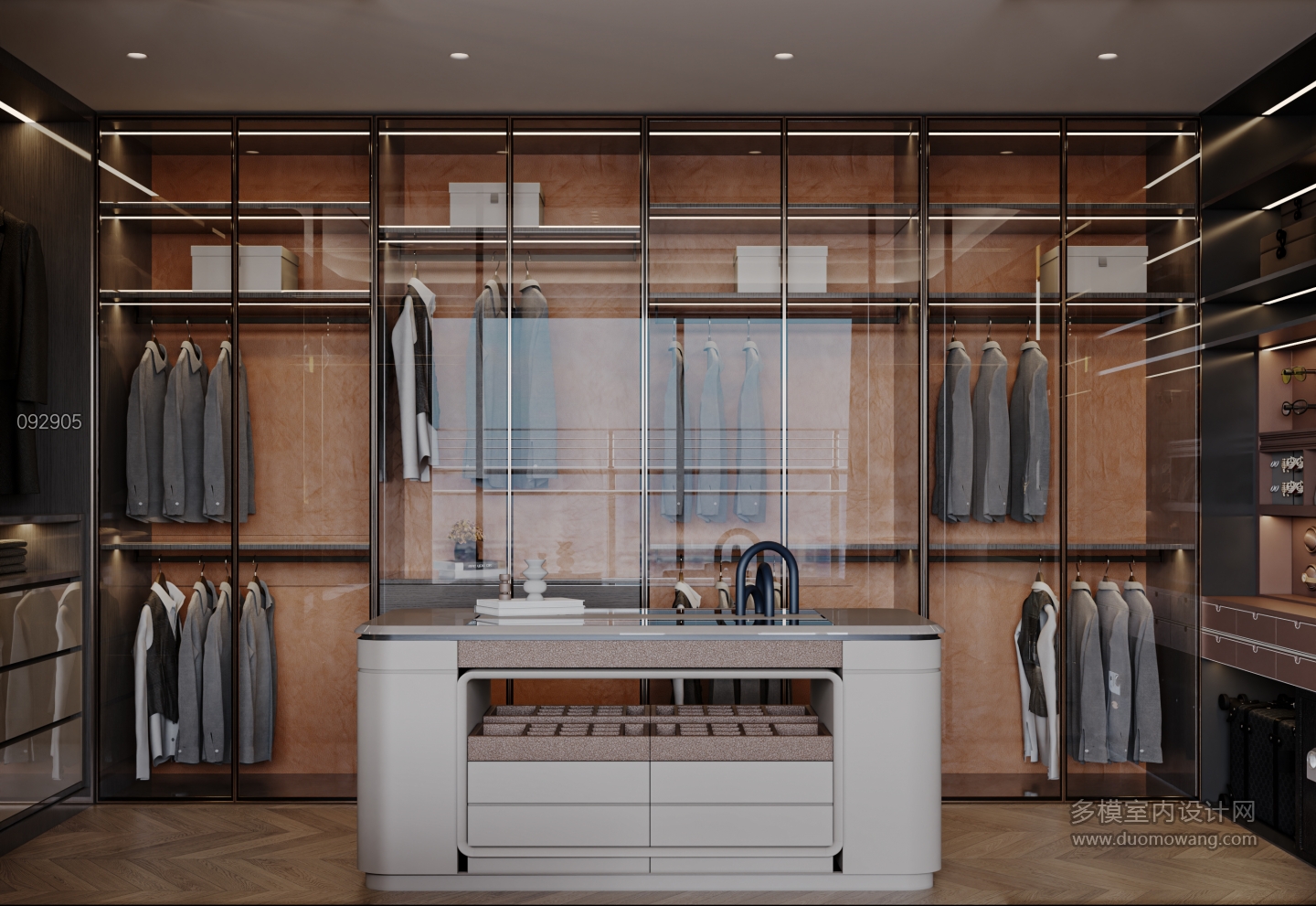 现代主卧衣帽间