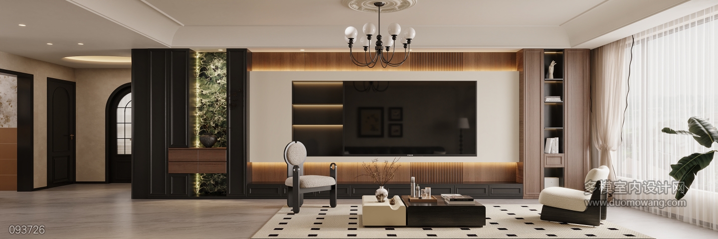 法式中古电视背景特写