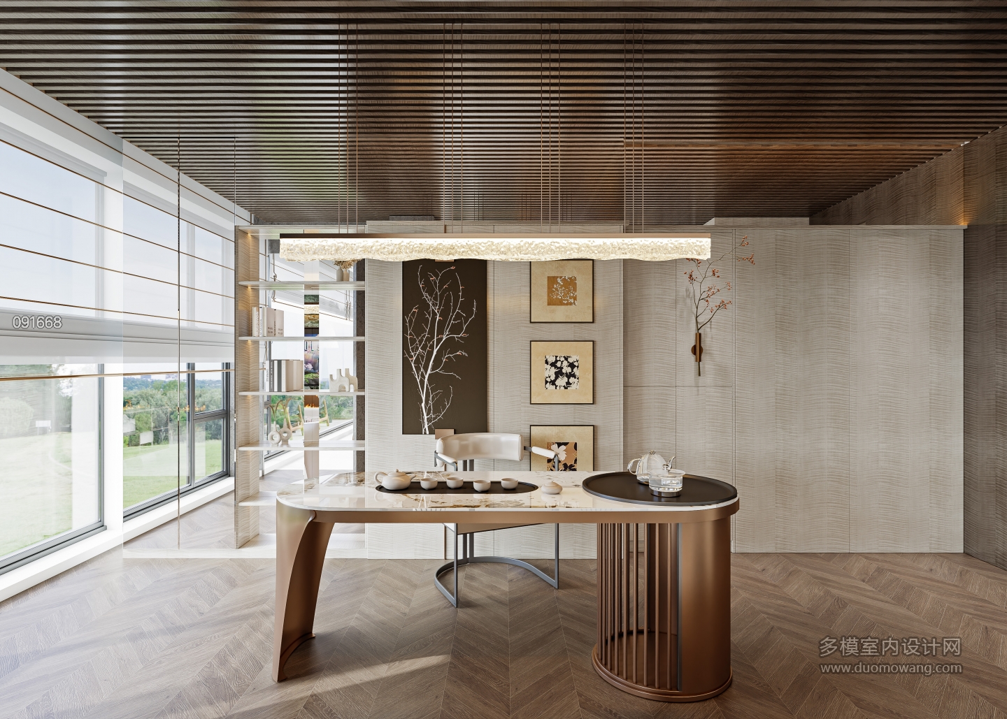 晓风印翠115_客厅书房