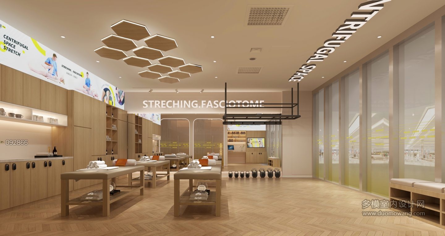 现代健身房静态拉伸区c (1)