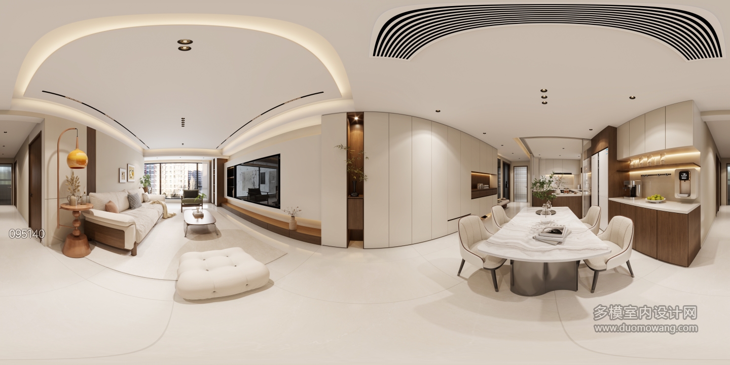 现代客餐厅全景