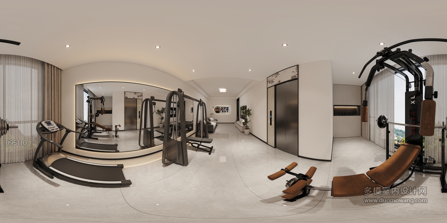 四楼健身区全景