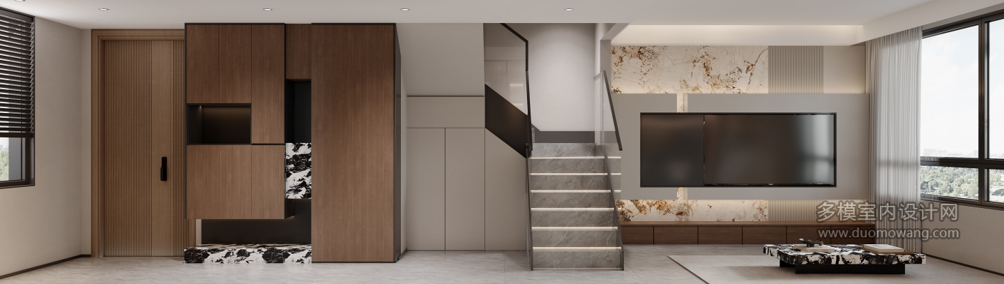 意式一楼电视特写