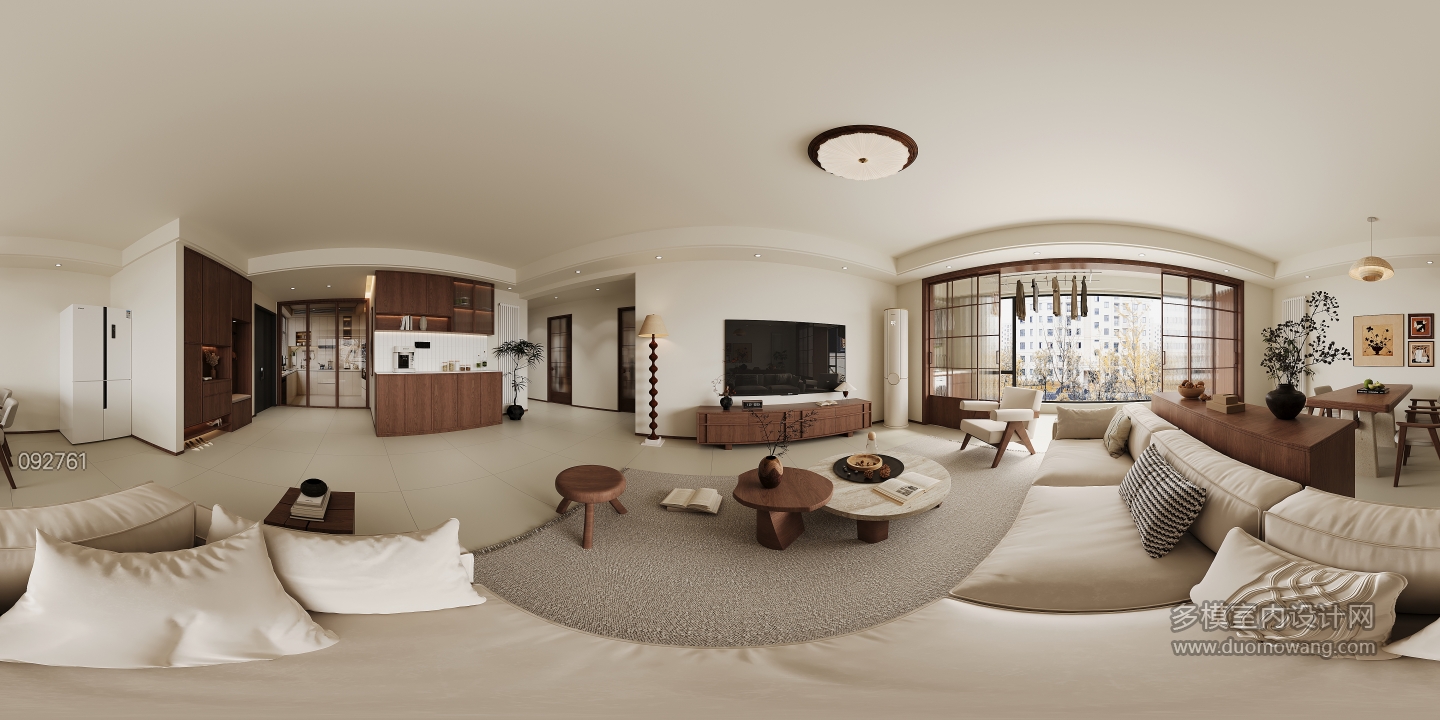 现代客餐厅全景