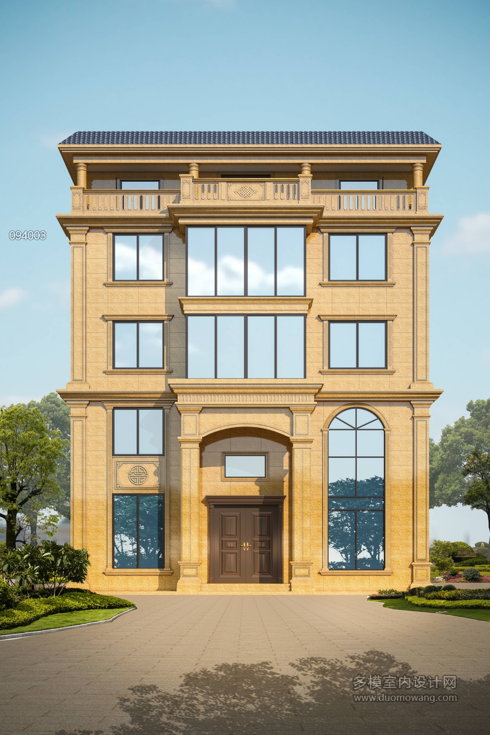 莫总别野外墙石材效果图xxx