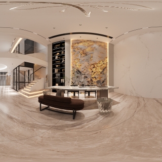 现代负二茶室 360