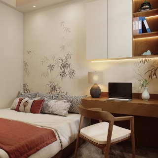 新中式次卧房四