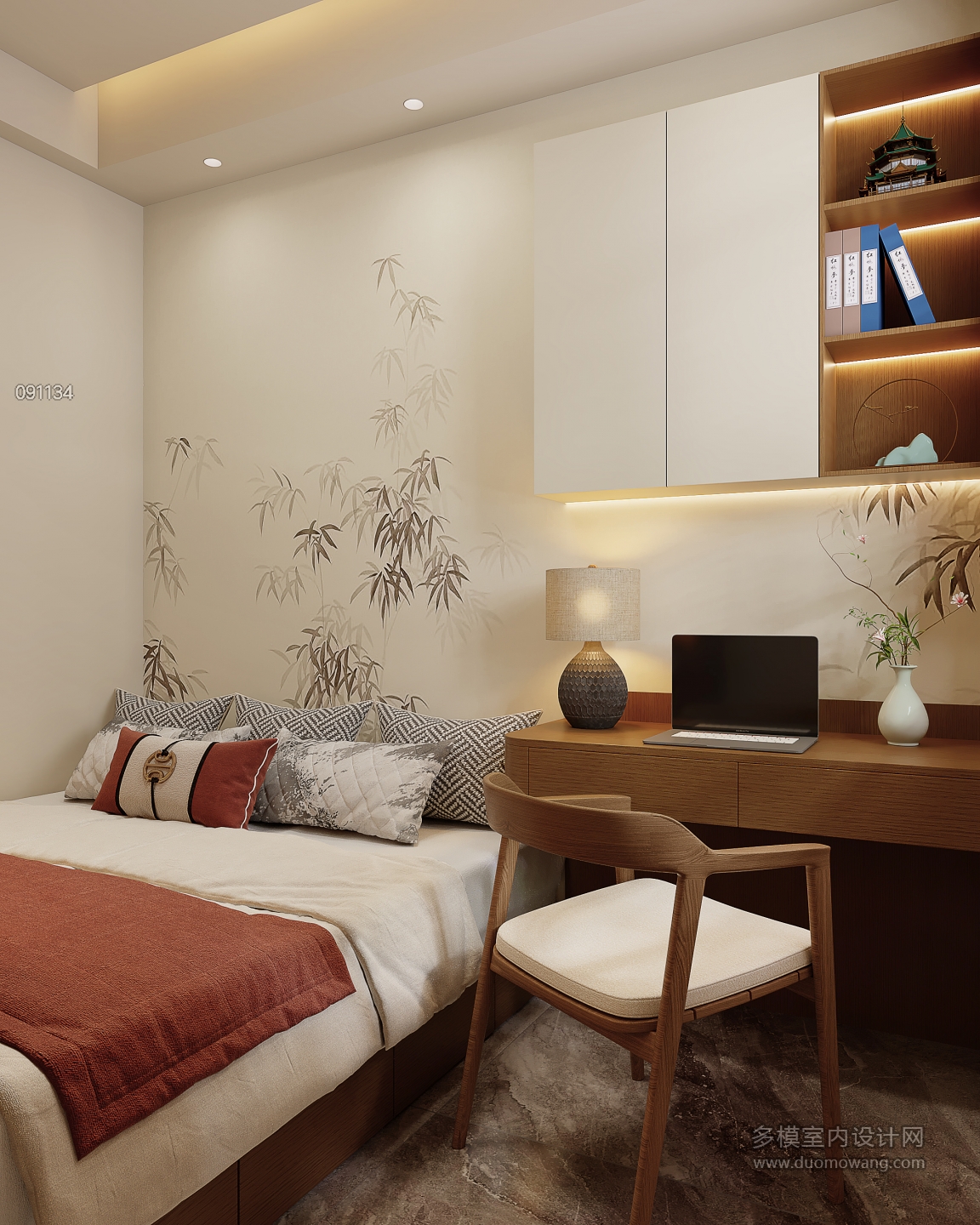 新中式次卧房四