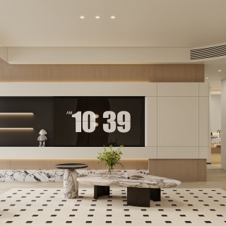 现代奶油电视背景特写