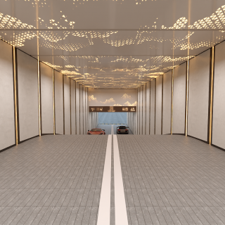 现代停车场出口