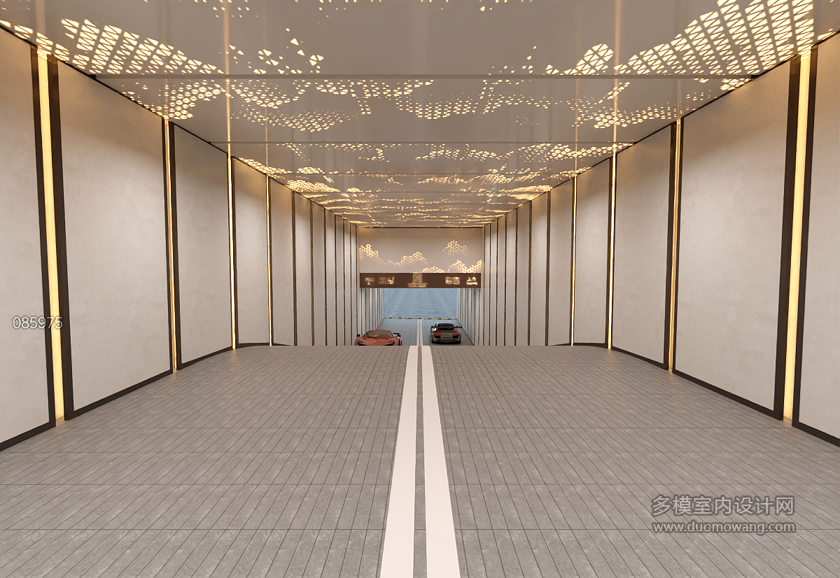 现代停车场出口