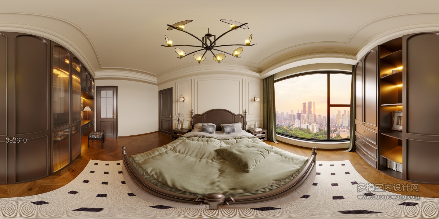 复古主卧全景