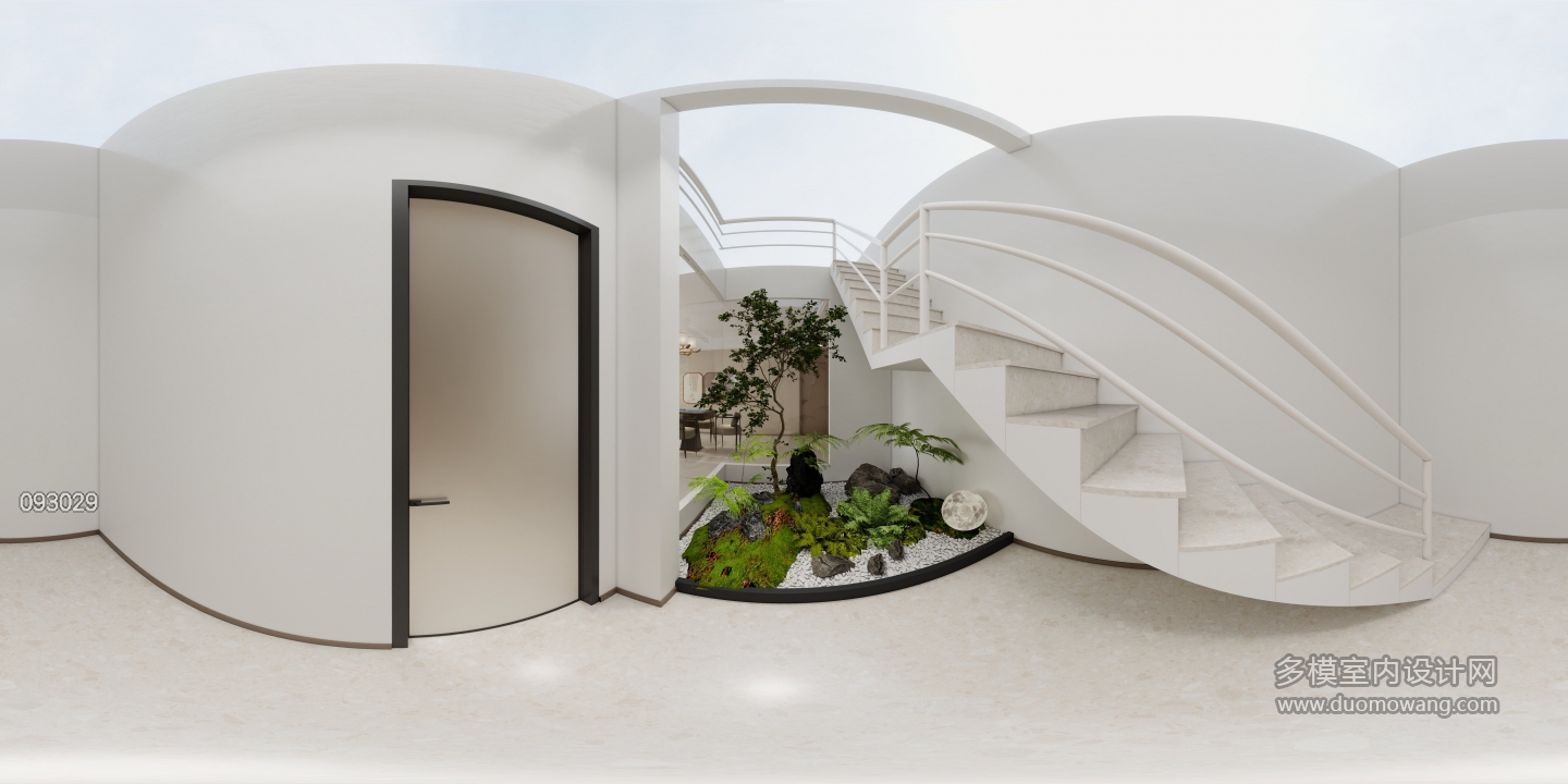 新中式二楼楼梯间