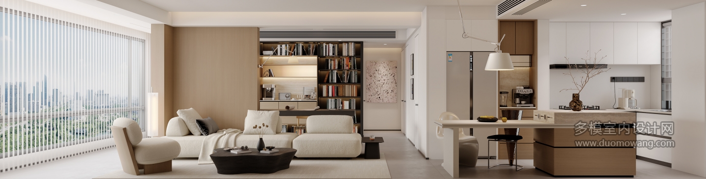 原木风客餐厅_沙发背景