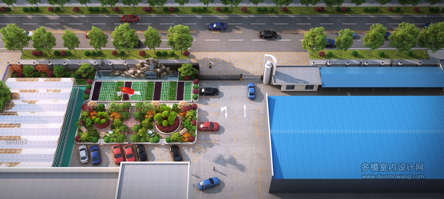 黑猫日化景观鸟瞰